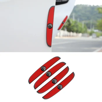 

4pcs Emblem Bumper Strip Car Door Anti-Collision Anti-Scratch Stickers For Mazda 3 Mazda 6 RX8 CX5 323 CX30 MX5 MX3 Atenza Axela