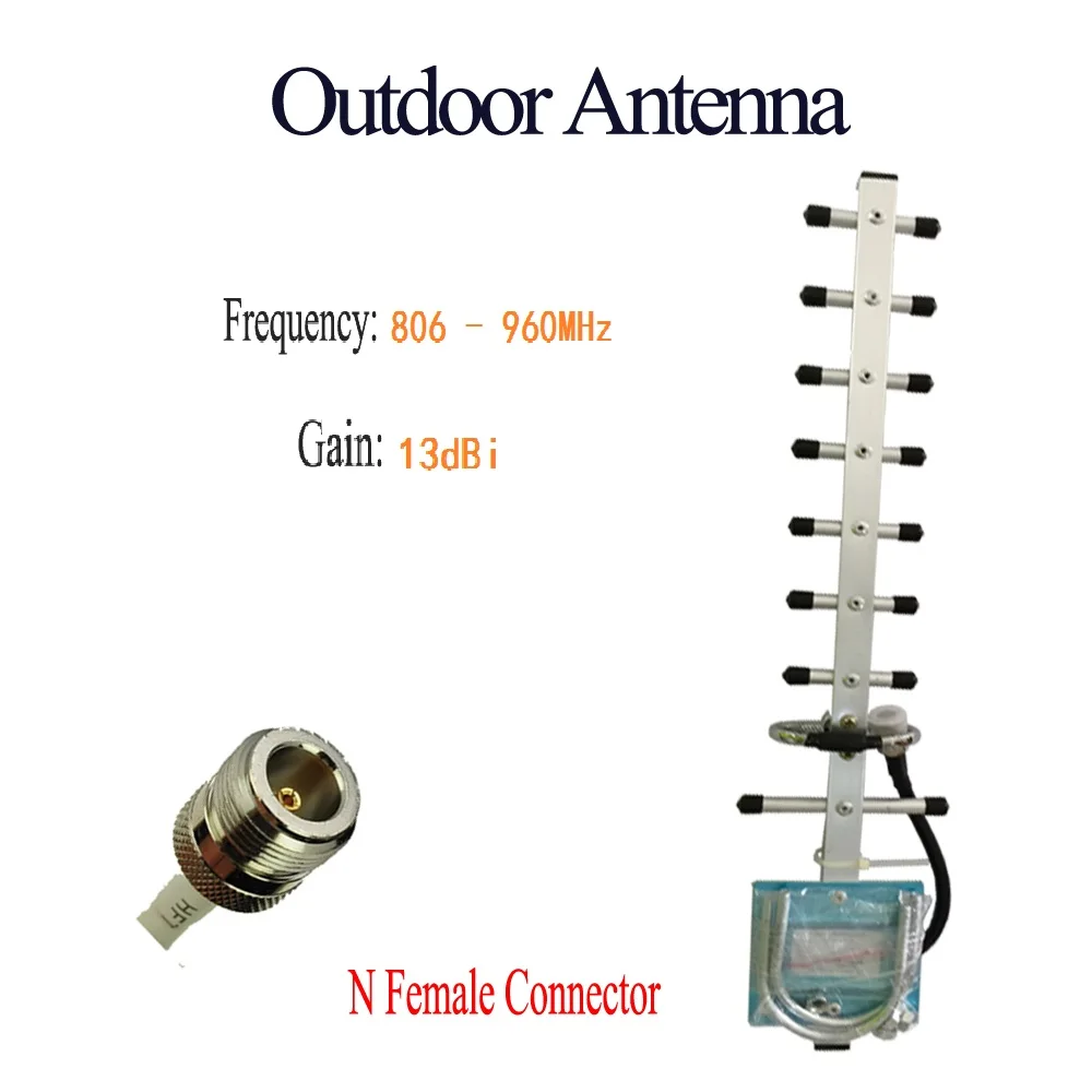 ZQTMAX 13dBi Yagi антенна для gsm усилителя сигнала 800 CDMA 850 МГц LTE ретранслятор GSM 900