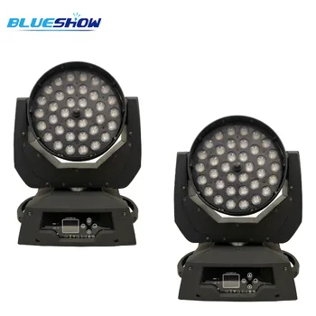 

no tax custom 2pcs/lot Zoom Led Moving Head Lyre Touch Screen 36x12W RGBW 4in1 Quad DMX 15 Channels