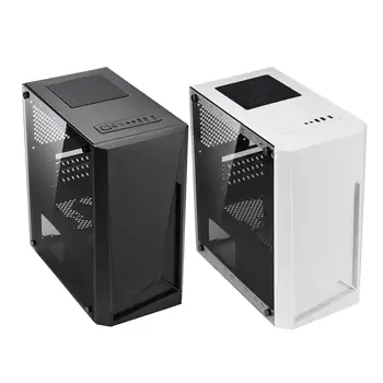 

Toughened Glass Side Plate Computer Gaming Case MATX/MITX USB3.0 Support 120mm Water Cooling Panel Transparent PC Case