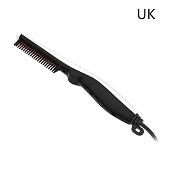 

Multifunctional Comb Curling Electric Brush Beard Combs Hair Straightener for Men X7YB