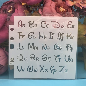 

14*13cm Alphabet Letters Upper Lower Case DIY Layering Stencils Painting Scrapbook Coloring Embossing Album Decorative Template