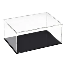 Uxcell Acrylic Clear Display Case Box Dustproof Protection Showcase Cube Collectibles Show Box 25x15x10cm