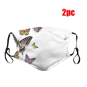 

2PC Fashion Butterfly Printing Cosplay Masks Wholesale 2020