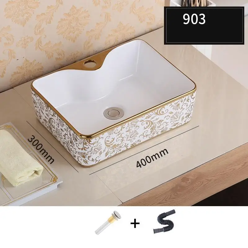 Version I Lavatorio Wastafel Pia Para Banheiro Salle De Bain Wasbak Vessel Bowl Black Sobre Encimera Bathroom Basin Lavabo Sink Washbasin - Цвет: Version I