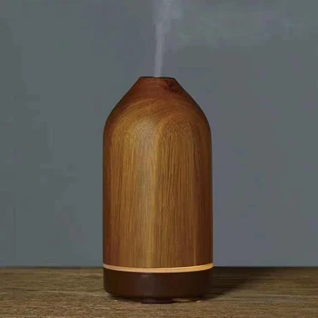 

100 ml Hand Crafted Wood Aroma Essential Oil Diffuser Portable Ultrasonic Air Humidifier for Car Room Home Office