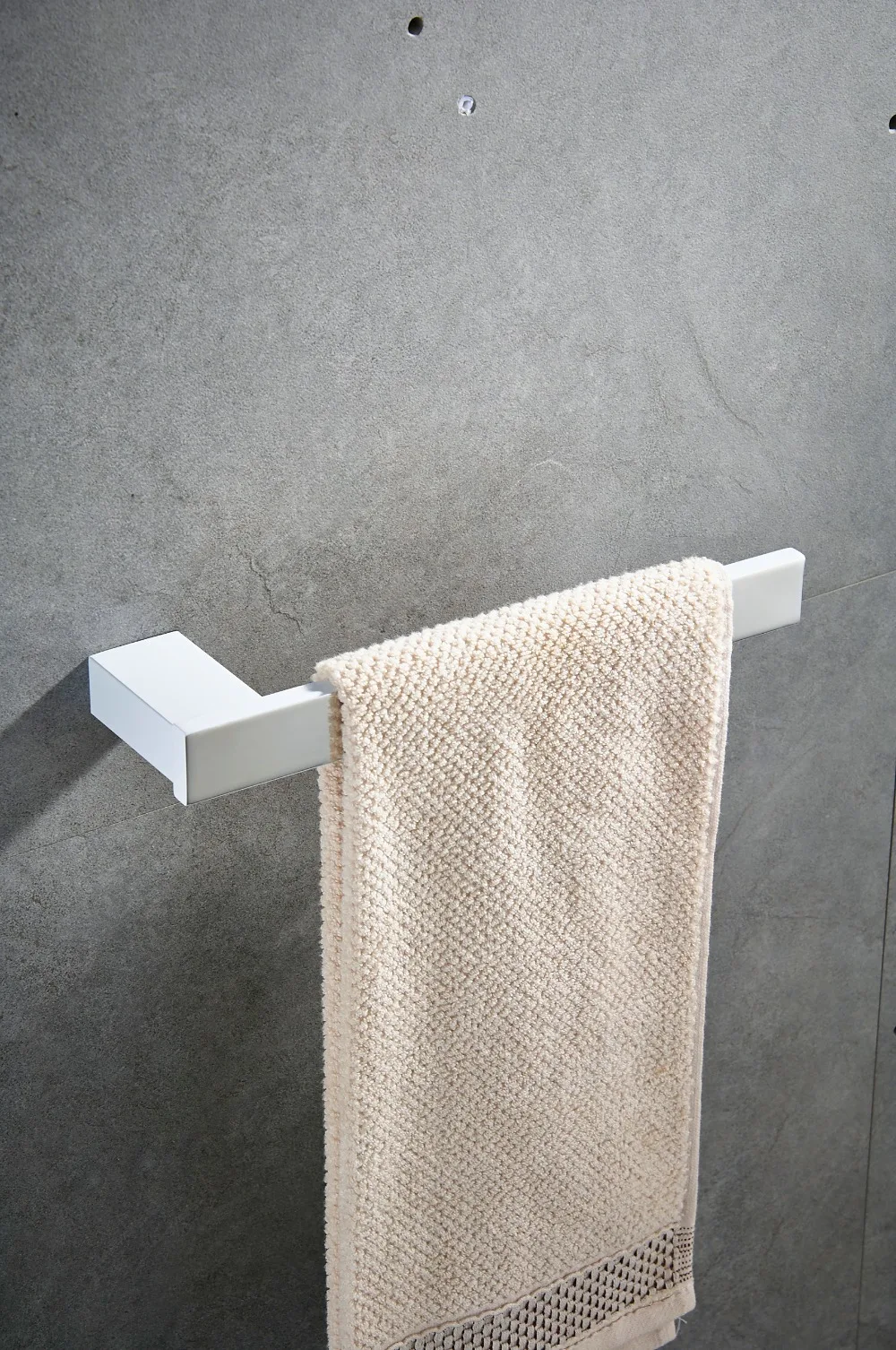 bathroom wall mounted towel rack on Sus 304 Stainless Steel White Towel Holder Towel Ring Wall Mounted Towel Rack Towel Shelf Bathroom Accessories Towel Racks Aliexpress