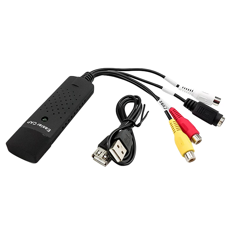 Легкая крышка USB 2 0 Видео ТВ DVD VHS DVR Cap ture Adapter Audio Card для Windows|DVR-карты| |