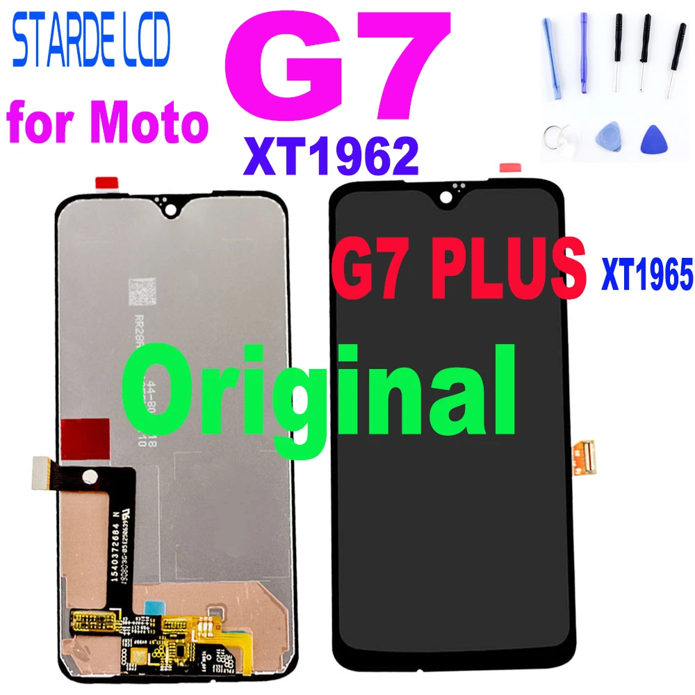 Оригинальный Для Moto G7 XT1962 ЖК дисплей сенсорный дигитайзер экран стекло Замена