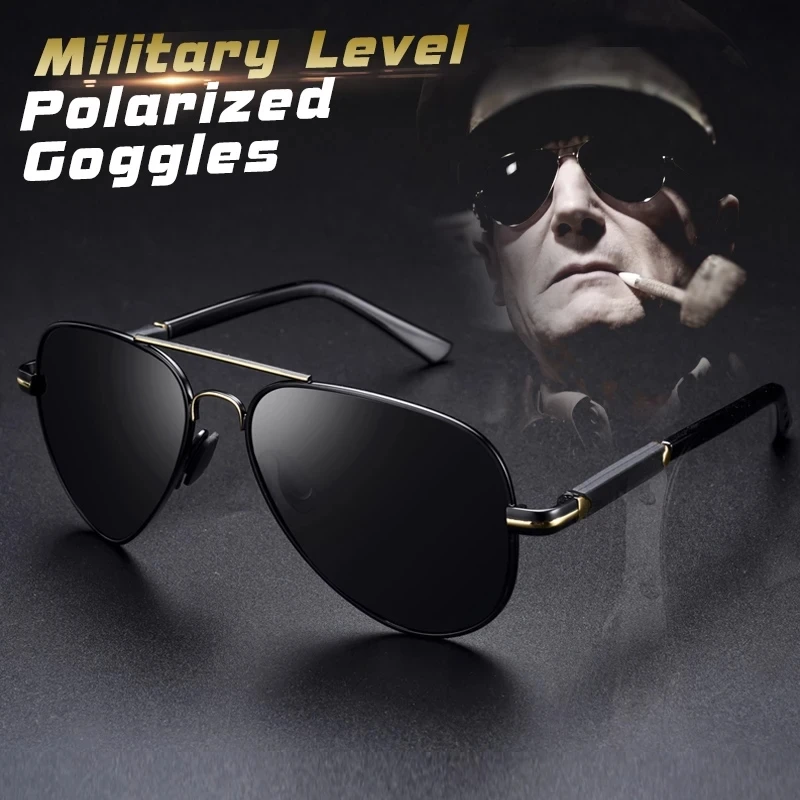 Фото Солнцезащитные очки Мужские фотохромные, Поляризованные, в оправе из сплава, с защитой UV400 №1
