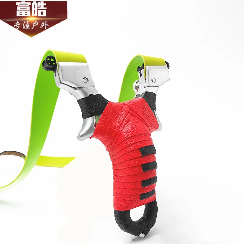 

Super Power Hunting Slingshot with Laser Light Sight Level Outdoor Shooting with Flat Rubber Band Powerful Sling Shot