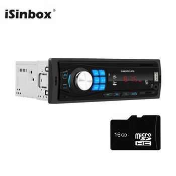 

ISINBOX Bluetooth Radio Car Stereo 1 Din Car Audio Mp3 Player Udisk FM TF AUX Head Unit Radio Coche 1din Estereos Para Auto