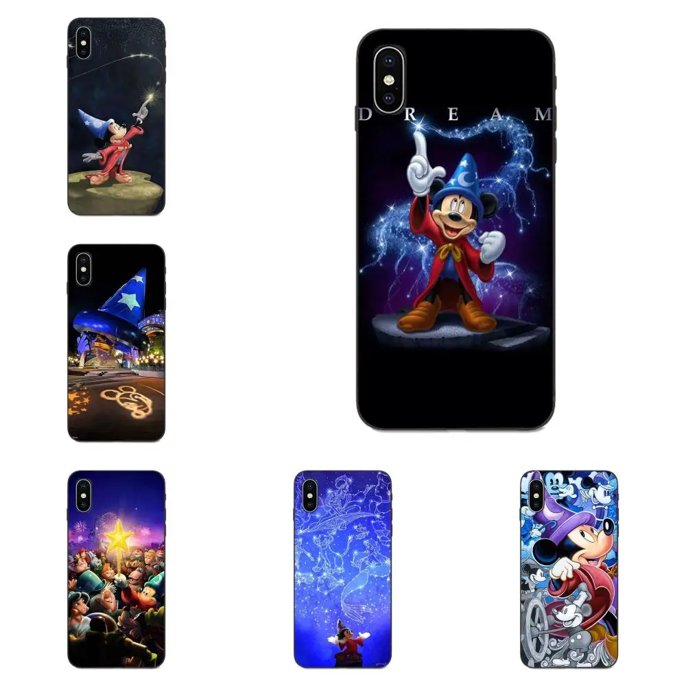 

For Galaxy A8 A9 Star Note 4 8 9 10 S3 S4 S5 S6 S7 S8 S9 S10 Edge Lite Plus Pro G313 Soft TPU Mobile Phone Sorcerer Mickey Mouse