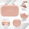 Soboba Tissue Box Cover 100% Silicone Kitty Cat Pattern Reusable Baby Care Wipe Box for Newborn Wet Wipe Box Holder 2