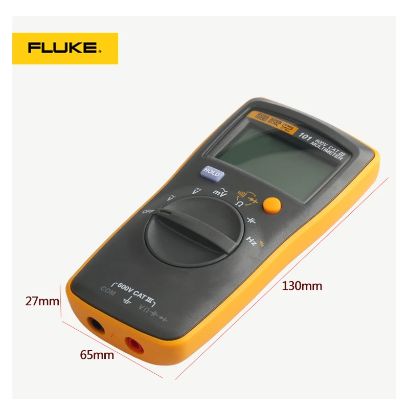 Fluke 101 Универсальный Карманный мини цифровой мультиметр с автоматическим