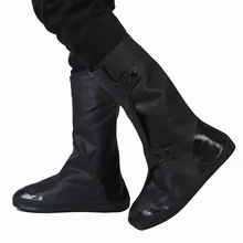 Housse de chaussures imperméables en PVC pour homme et femme, bottes de neige, imperméables, épaisses, antidérapantes, résistantes à l'usure, semelles montantes 