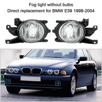 

2X Front Bumper Fog Light Lift & Right Bulb Lamp For German Car E39 99-04 Fog Lights Fog Lights Bulb Led Fog Lights Round