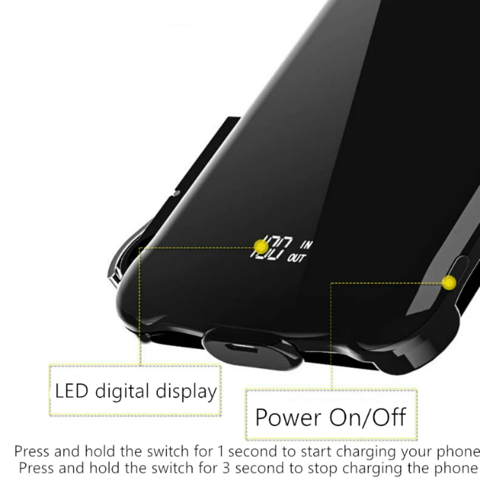6000MAH аккумулятор чехол для iphone XS MAX power Bank Charing чехол для iphone XS Max XR зарядное устройство чехол