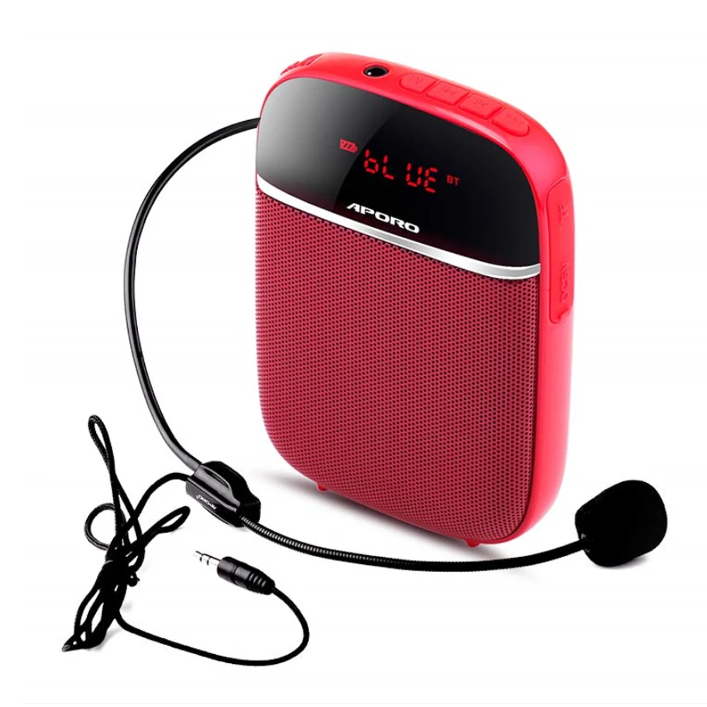 T3 Портативный 10 Вт средство громкоговорящей связи проводной микрофон гарнитура