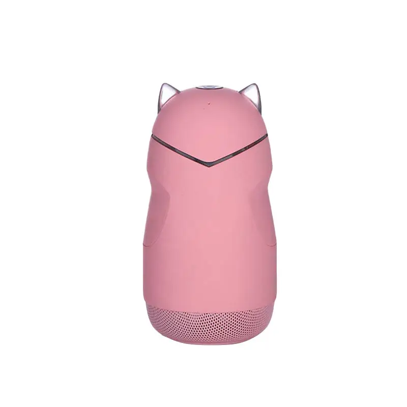 Pink Продвижение-мини Kitty Grind Arenaceous Feel Bluetooth динамик беспроводной портативный динамик светодиодная звуковая система 3D стерео музыка Surro - Цвет: Pink