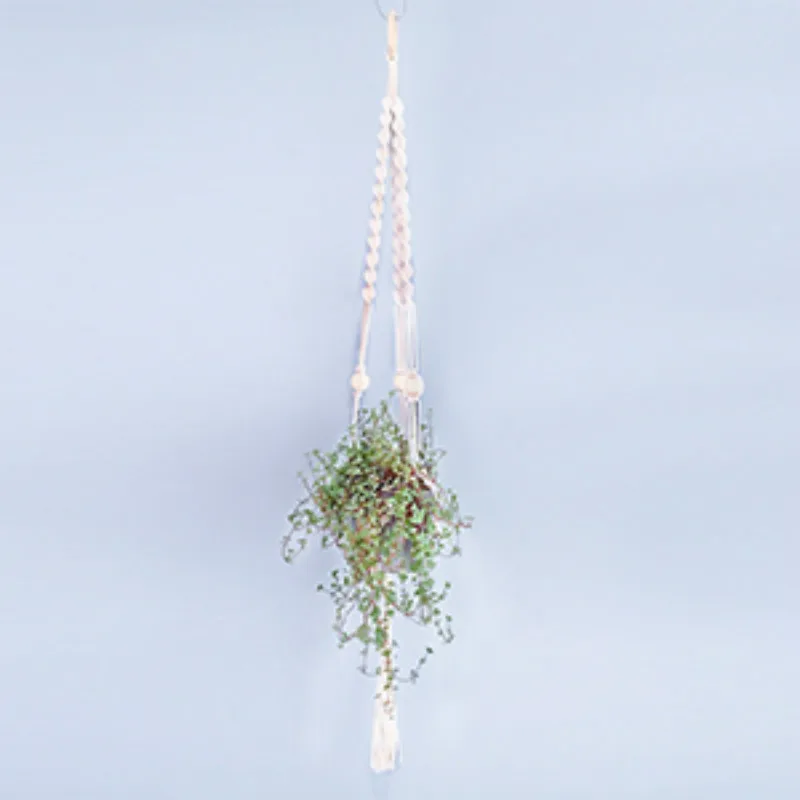 Гобелен из макраме настенный веревочный ткацкий шнурок для цветов подвесной сетчатый зеленый Растительный гобелен Очаровательная Мандала Бохо декор держатель для растений - Цвет: 1