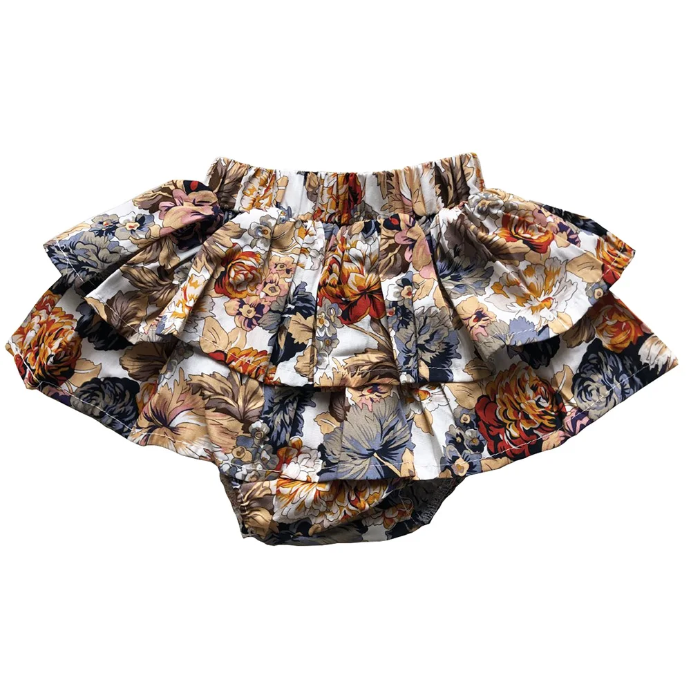 Baby Cotton Panties Cotton Ruffle Infant Toddler Diaper Covers Bloomers Shorts