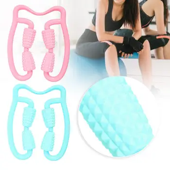 

Multi-functional 4-Point Roller Massager Pressure Fitness Massager Body Pain Relief Relief Pain Body Massage Relaxation Tool a