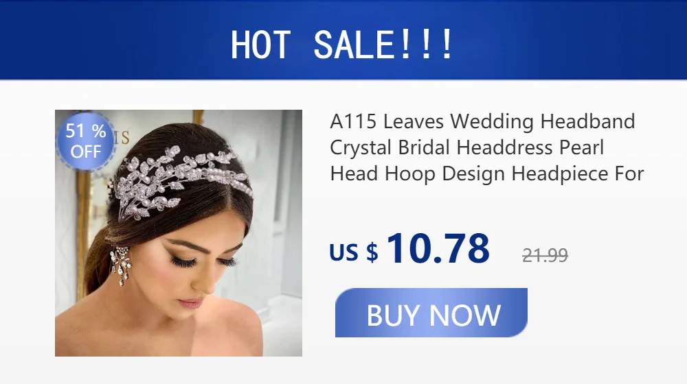 A271 Bridal Headpiece Baroque Headwear Crystal Hair Jewelry Pageant Crown Rhinestone Headband Wedding Crown Tiara Hair Ornaments
