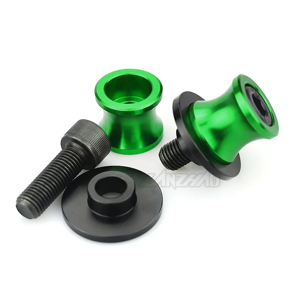 ER-6N Motorcycle Swingarm Spools Rear Stand Screws Sliders CNC Aluminum Accessories for Kawasaki ER6N 2006 - 2013 2014 2015 2016