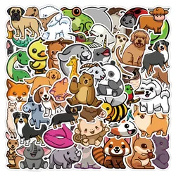 10/30/50PCS Cute Animal Graffiti Stickers Waterproof Luggage Notebook Scooter Water Cup Stickers  kawaii stickers