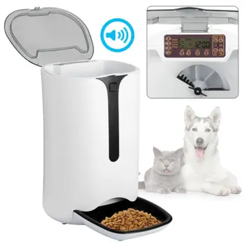 

4-Meal Auto Pet Feeder with Timer Programmable Automatic Pet Dog and Cat Feeder