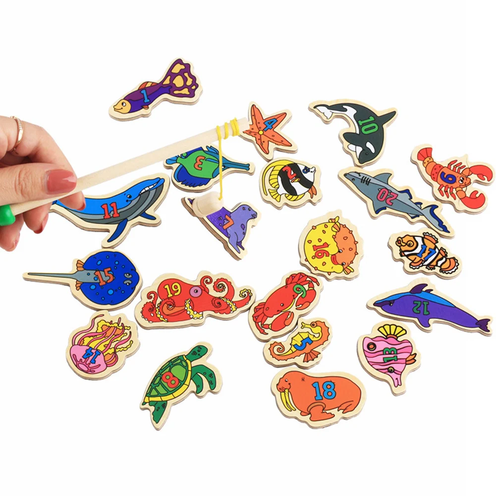 26Pcs Fridge Magnets for Kids Alphabet Animals Shape Wooden Magnetic Stickers Kids Educational Toys for Children Gift