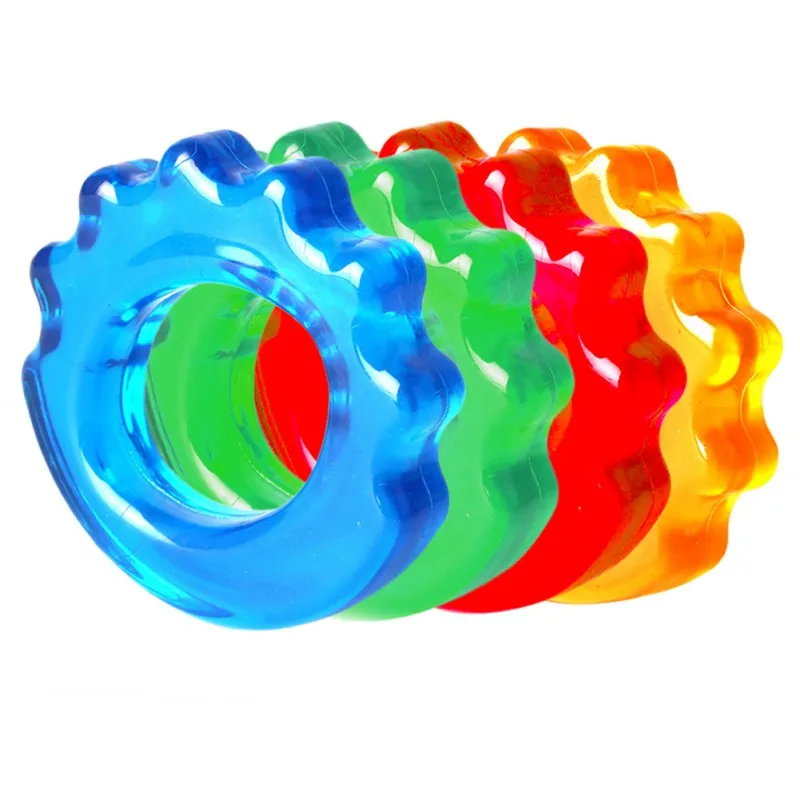 random color Спортивные Grip rubber ring ладони удар палец реабилитации хват тренировочный кольцо случайный цвет - Цвет: random color