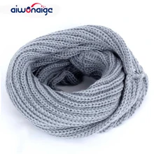 Новинка года; детский однотонный вязаный шарф; зимнее модное колье для мальчиков и девочек; Детский платок; Шерсть; Хлопок; теплая Модная одежда