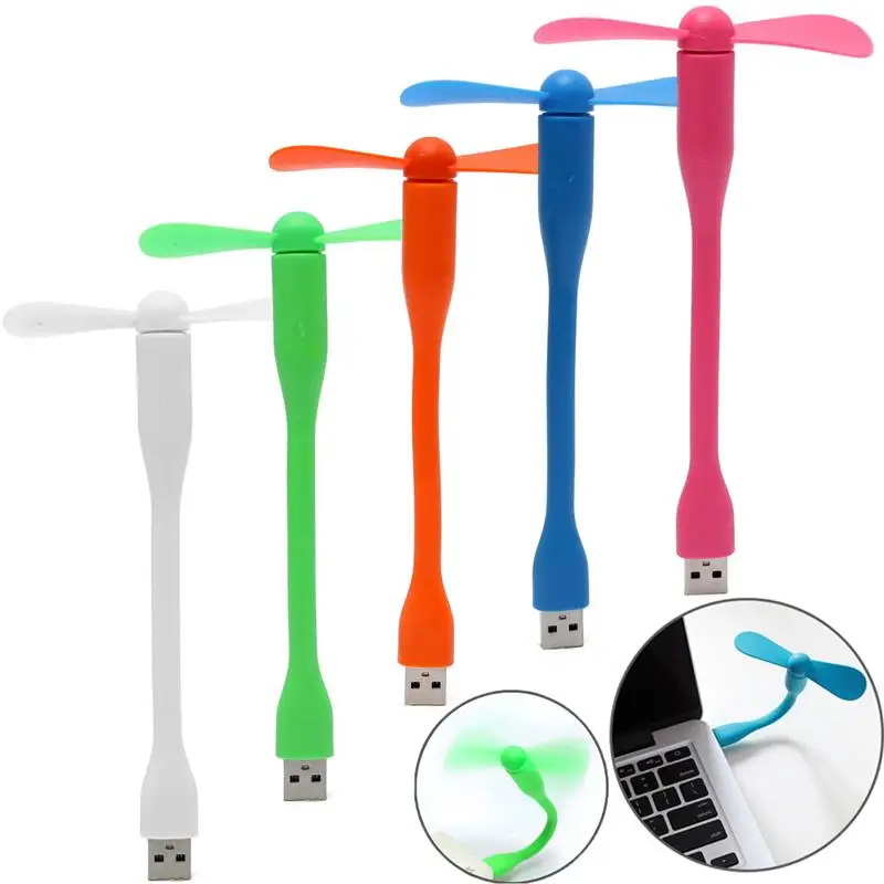 

1pcs USB Fan Flexible USB Portable Mini Fan For Power Bank Notebook Laptop Computer Power-saving