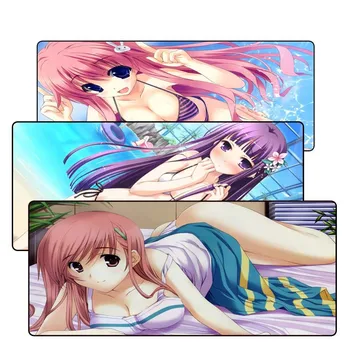 

900*400*3MM Japan Sexy Girl Anime Large Lock Edge Mouse pad Gamer gaming Mousepad As wife girl friend sister Gift