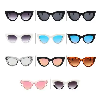 

European And American Style Retro Cat Eye Versatile Trend Universal Resin And Pc Material Design Exquisite Sunglasses