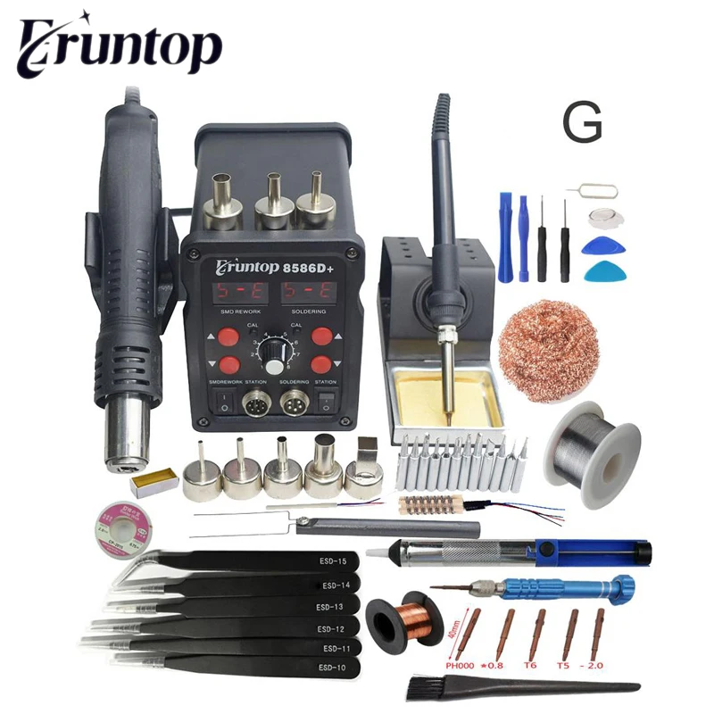 Электрический паяльник Eruntop 8586D+, Электрический паяльник пистолет|gun gun|gun solderinggun air | АлиЭкспресс