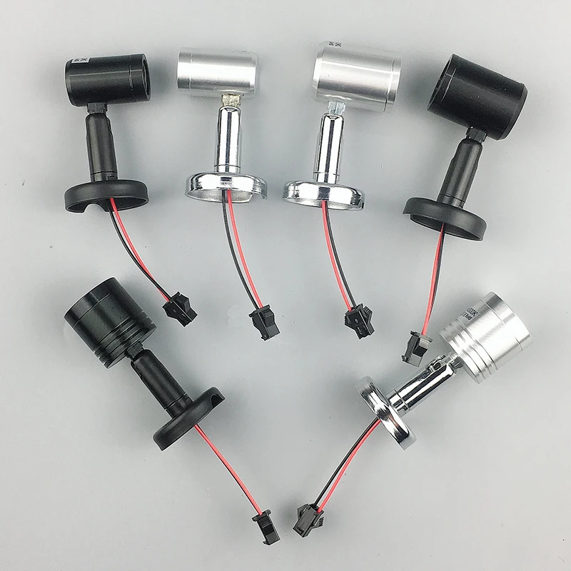 

LED Spotlights Mini led ceiling Down lights 1W 3W AC85-265v DC12V Surface Mounted Light bulbs for cabinet counter showcase