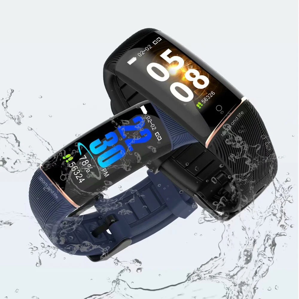 

0.96 Inch Color Screen IP67 Waterproof Swimming Smart Bracelet Men Women Heart Rate Monitor Fitness Track Sport Smart Band