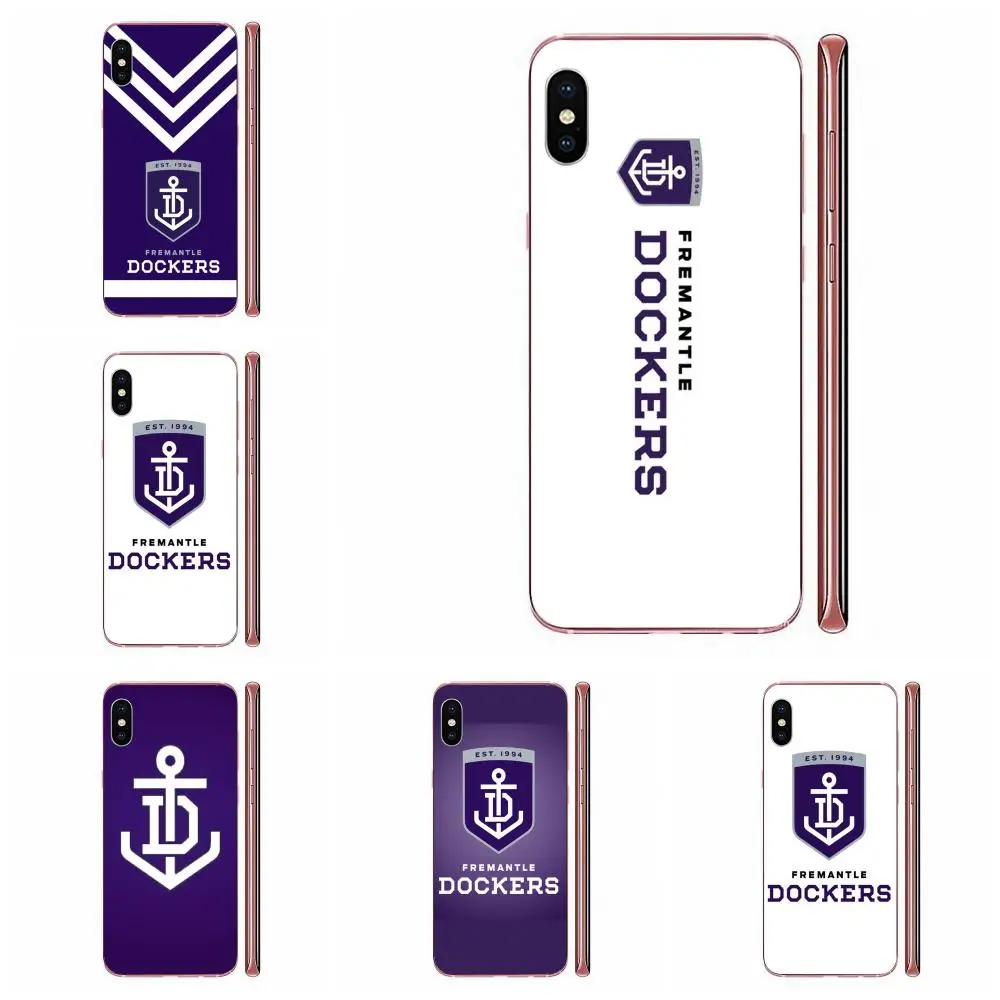Fremantle dockers silicone saco do telefone caso para samsung galaxy