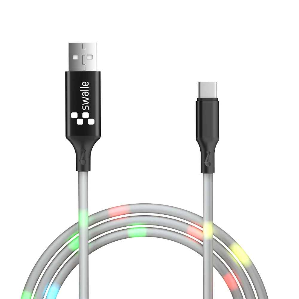 Горячий Swalle Micro USB кабель 2A Быстрая зарядка зарядное устройство Micro usb кабель для samsung Xiaomi Android Мобильный кабель для зарядки телефона - Цвет: Type C