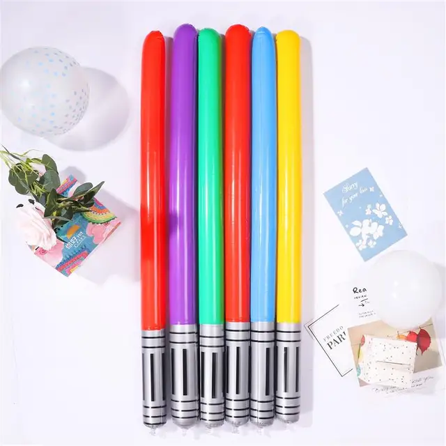 6pcs Inflatable lightsaber Sword Stage Props Outdoor Fun Game Playing Party Favors Kids Toy no leakage for all kinds of parties 2