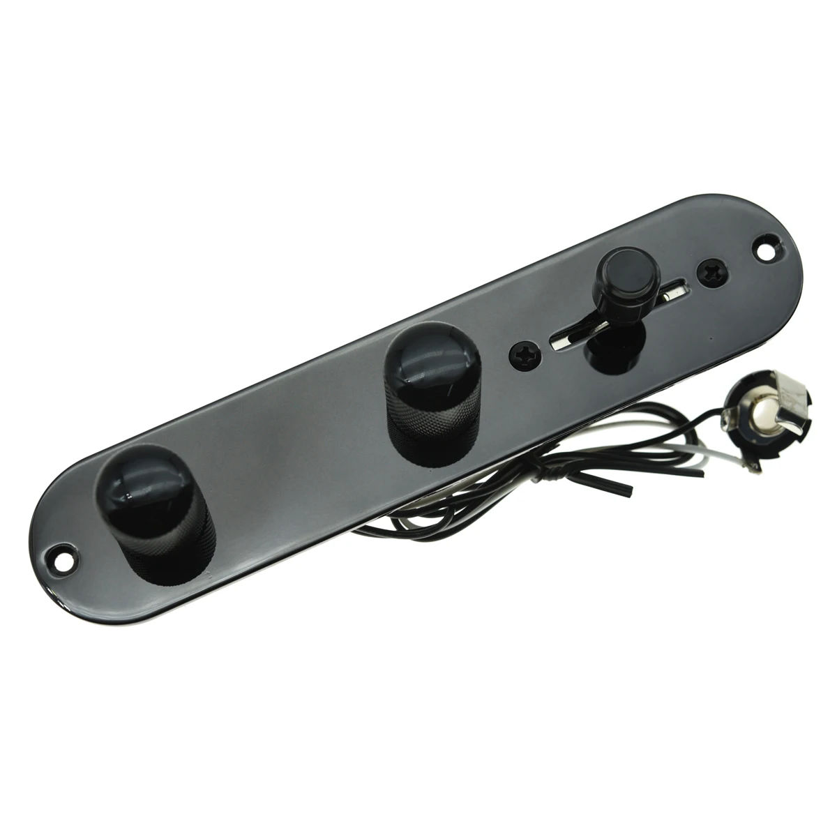 Dopro Loaded Control Plate Pre-Wired 3-Way with Wiring Harness for Fender Tele/Telecaster Guitars Chrome/Black | Спорт и развлечения