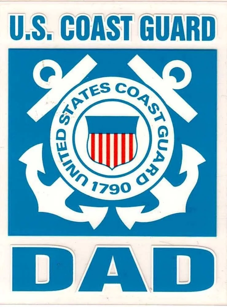 Для 4х Coast Guard папа Наклейка