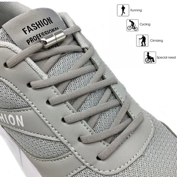 

1Pair No tie Shoelaces Round Elastic Shoe Laces For Kids and Adult Sneakers Shoelace Quick Lazy Laces Solid Color Shoestrings