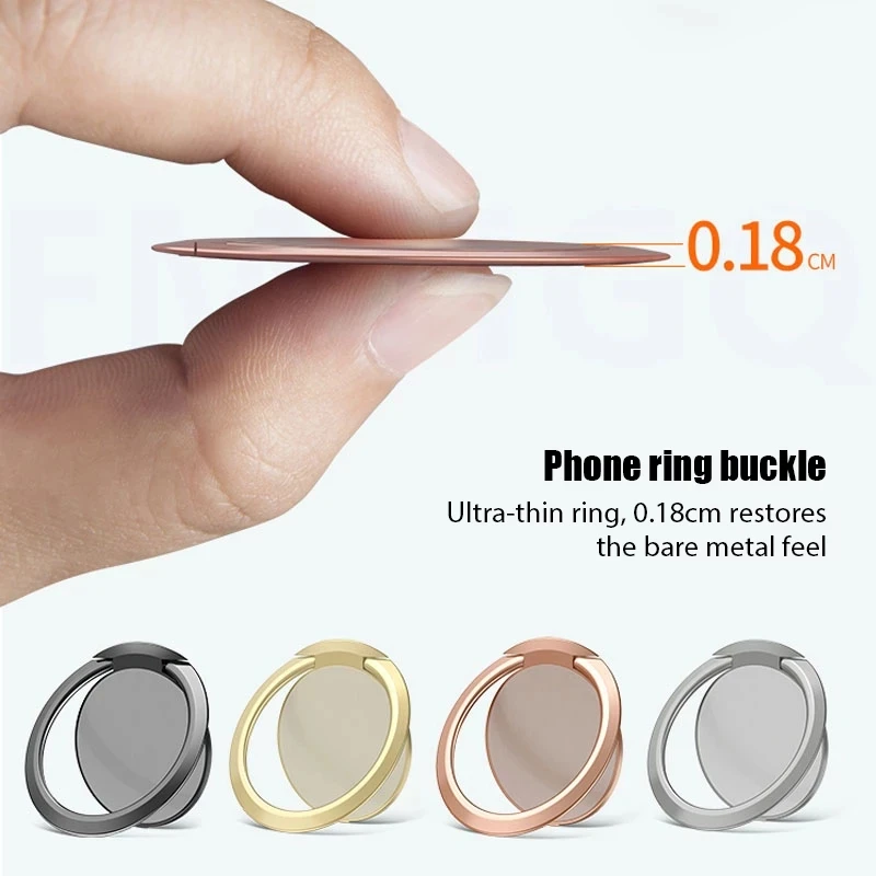 Extremely Thin Metal Phone Bracket For Apple iPhone Samsung Universal Car Stand Support Xiaomi Holder Magnetic Ring | Мобильные