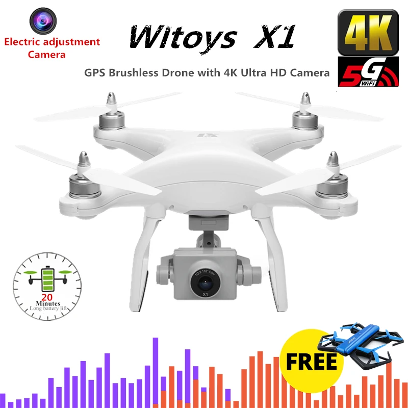 

X1 RC GPS Drone 4K Quadcopter with Two-axis Gimbal Stabilizer 5G WiFi Camera Brushless Motor Selfie Quadrocopter VS F11 B4W