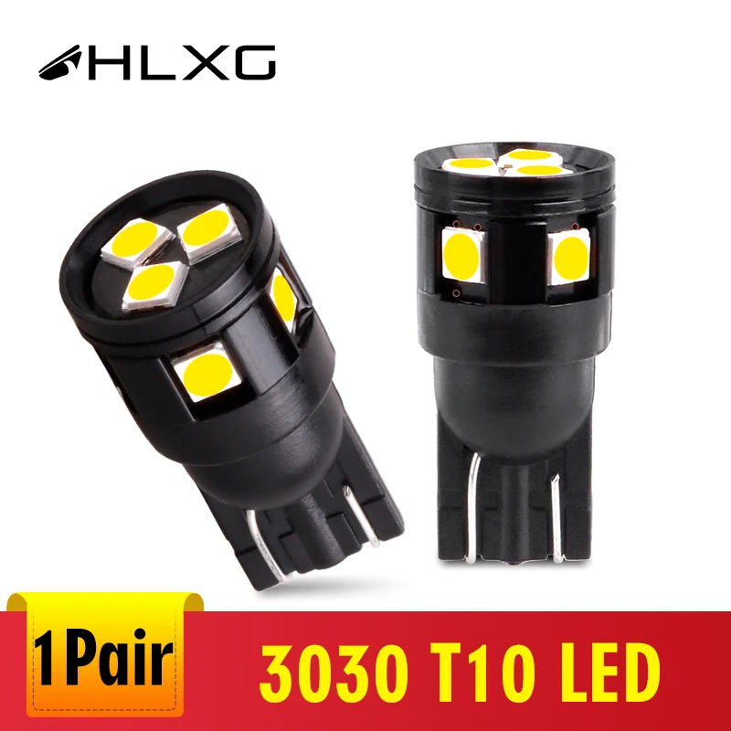 Hlxg T10 светодиодный W5W 3030 SMD габаритный фонарь Авто клиновидный парковочный супер