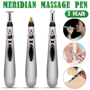 

Electronic Acupuncture Pen Electric Meridians Laser Therapy Heal Massage Stick Pen Meridian Energy Pen Relief Pain Relax Tools